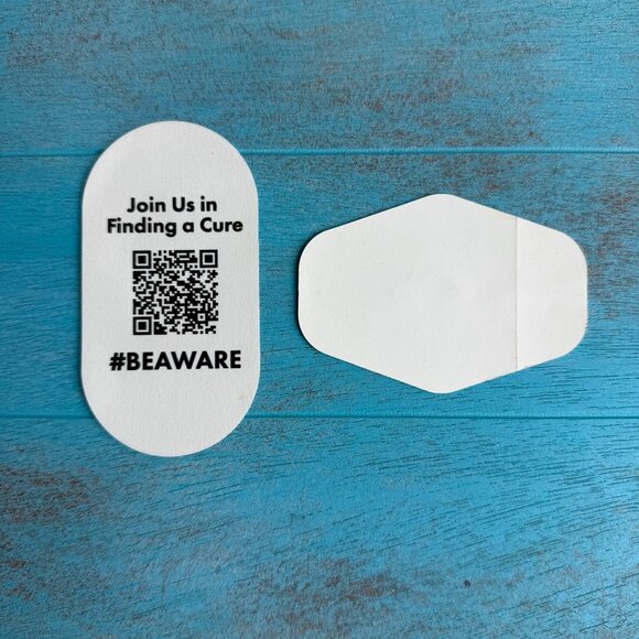 DUTCH Bros Set of 2 Stickers Pink Tulip 2018 & Be Aware Breast Cancer 2016 RARE - Picture 4 of 4